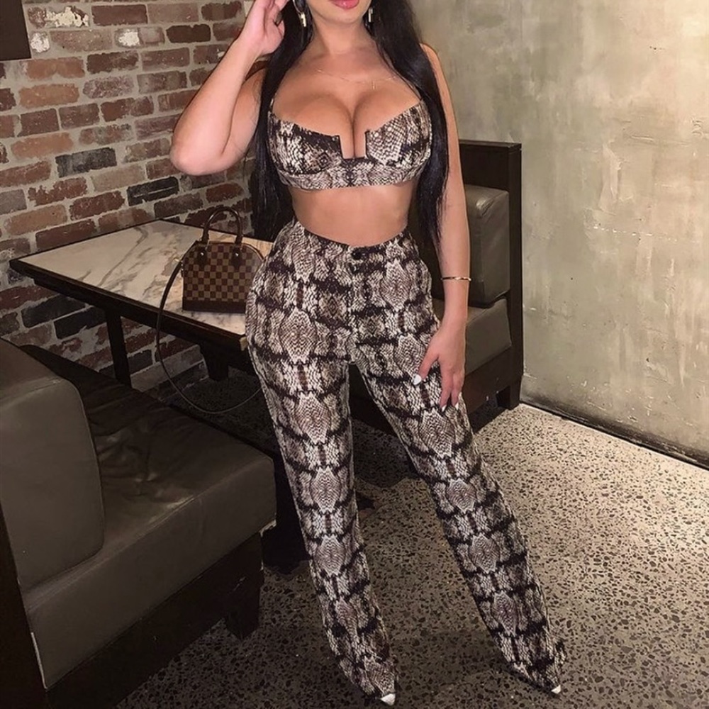 Hot Miami Styles NWT, medium, snake print set